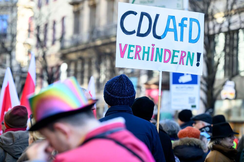 Demonstration zur Migrationspolitik - Frankfurt