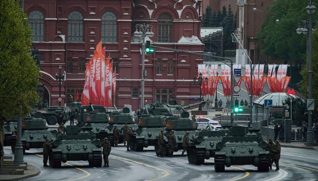 Vor dem Tag des Sieges in Russland