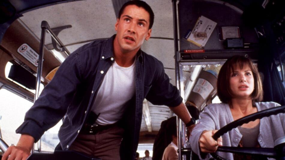 Keanu Reeves und Sandra Bullock spielten 1994 in "Speed".