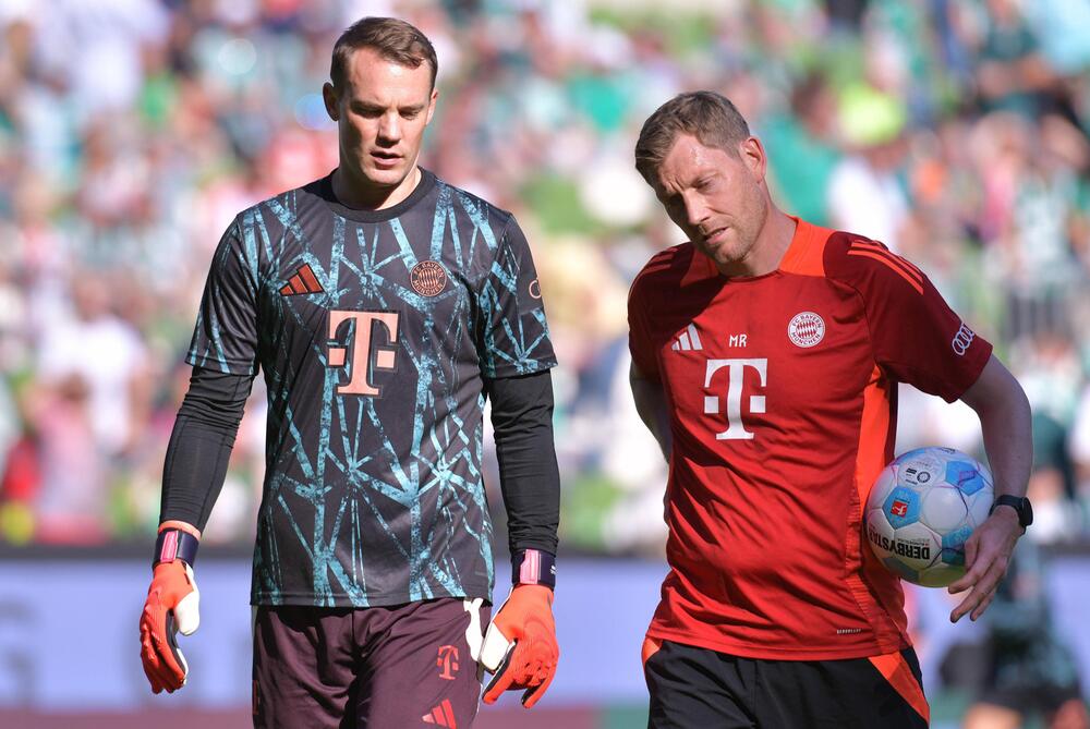 Michael Rechner (r.) und Manuel Neuer arbeiten beim FC Bayern eng zusammen