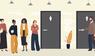 Öffentliche Toiletten, Warteschlangen, Warten, Frauen, Männer, Nutzung