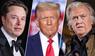 Bildkombo: Elon Musk, Donald Trump und Steve Bannon